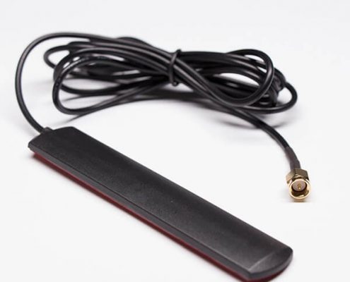 wifi增益天線4G貼片天線接RG174黑色同軸線配SMA接頭